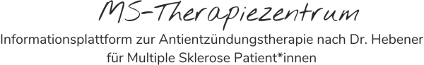 MS-Therapiezentrum - Antientzündungtherapie nach Dr. Hebener für Multiple Sklerose Patienten